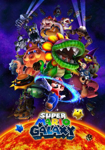 Póster de los enemigos finales de 'Super Mario Galaxy'.