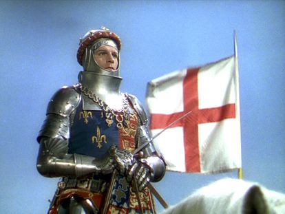 Una imagen de Laurence Olivier en el filme 'Enrique V'.