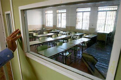 Interior de un instituto de educación secundaria.