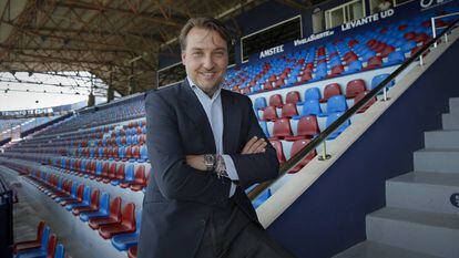 Quico Catal&aacute;n, en el estadio Ciutat de Valencia.