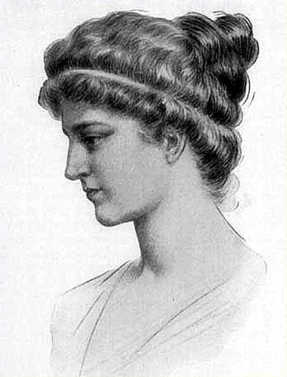 Dibujo de Hypatia de Alejandría.