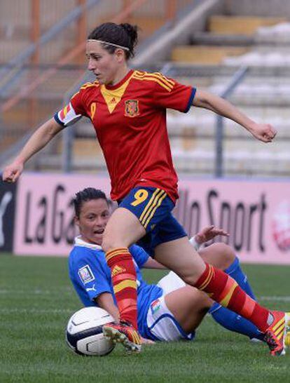 Vero Boquete, en un encuentro de 2014 ante Italia.