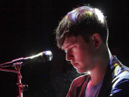 James Blake, durante el concierto en la Sala Kapital.