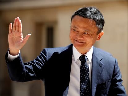 Jack Ma, fundador de Alibaba en una cumbre en París, Francia, en mayo de 2019.
