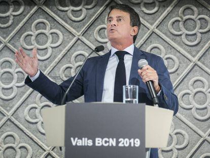 El candidat a l'alcaldia de Barcelona Manuel Valls.