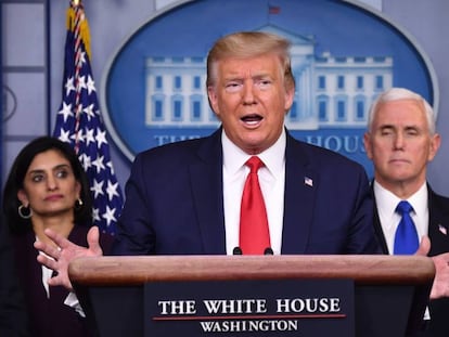 El presidente de Estados Unidos, Donald Trump, en Washington.