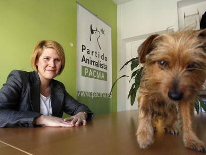 Silvia Barquero, presidenta del partido animalista Pacma.