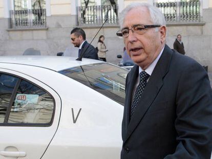 El presidente de Melilla, Juan José Imbroda, en el Tribunal Supremo en 2015.