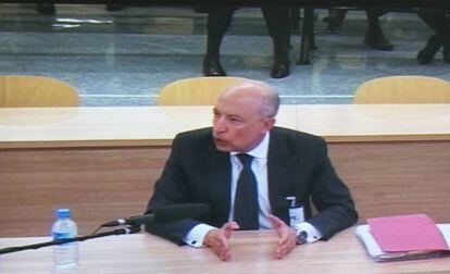 Francisco Celma, socio director para el sector financiero de Deloitte en España, durante su declaración en el juicio. 