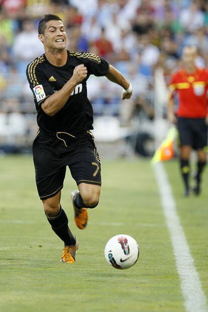 Cristiano Ronaldo, en una internada ante el Zaragoza.