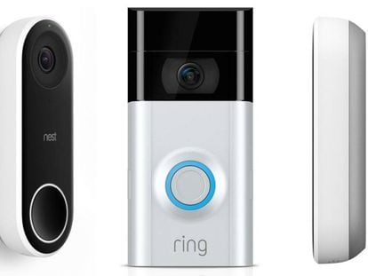 De entre los modelos analizados de videoporteros inteligentes, se encuentran el Google Nest Hello y Ring Video Doorbell 2.