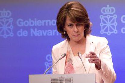 Yolanda barcina, presidenta de Navarra.
