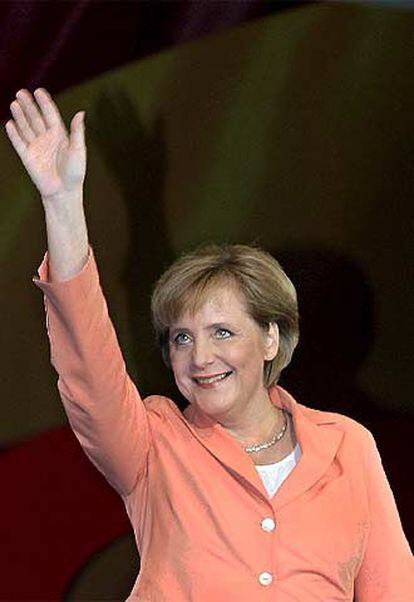 Angela Merkel, ayer en el congreso de la CDU en Dortmund.