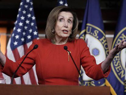 La presidenta de la Cámara de Representantes, Nancy Pelosi