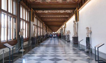 Interior dels Uffizi.