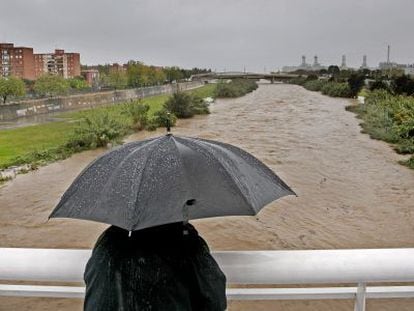 Vista del r&iacute;o Bes&ograve;s a su paso por Santa Coloma de Gramanet.