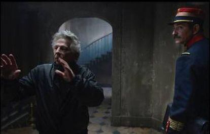 El director Roman Polanski, en el rodaje de 'J’Accuse'.