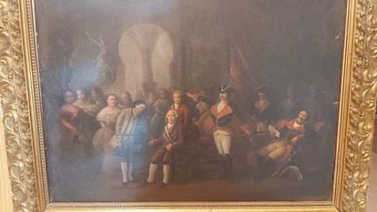 'Las capitulaciones de Carlos IV', cuadro falsamente atribuido a Goya.