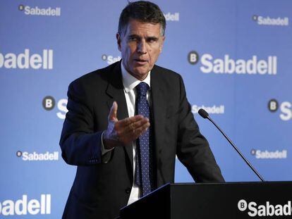 El consejero delegado de Banco Sabadell, Jaume Guardiola,