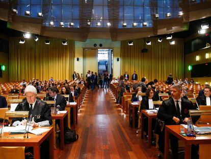 Audiencia de la Corte de Luxemburgo para dirimir sobre la posible inmunidad de Oriol Junqueras.