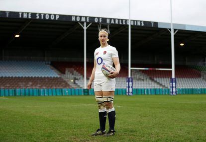 “Como capitana de rugby, un deporte considerado masculino en el pasado, nunca sentí desigualdad de género”, dice Sarah Hunter, en el campo del equipo The Stoop en el oeste de Londres. Reino Unido está en el puesto 20 del ránking, pero en el último año ha disminuido el número de legisladoras y directivas en el país británico.