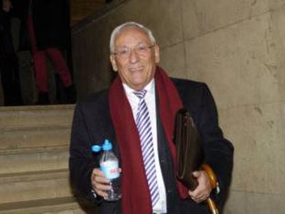 El presidente de la entidad, Atilano Soto, en los juzgados de Segovia.