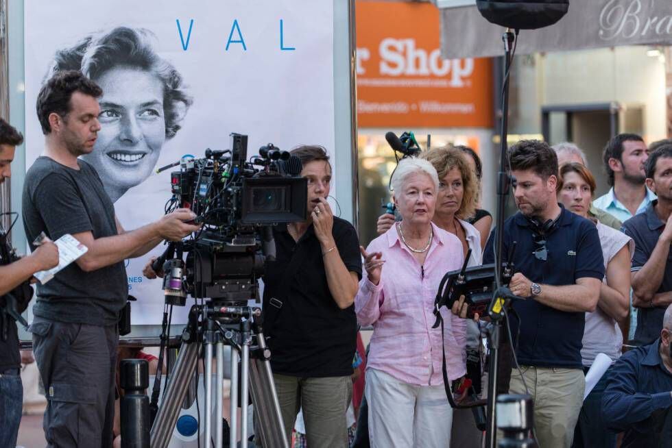 Eleanor Coppola, durante el rodaje de 'París puede esperar'.