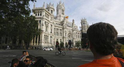 Vista del Palacio de Cibeles, sede del Ayuntamiento de Madrid.