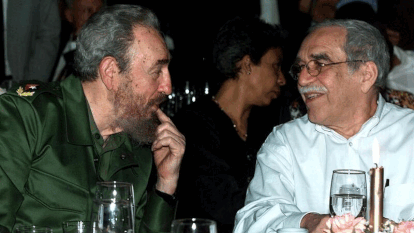 Fotografías de Gabriel García Márquez con Fidel Castro y otros mandatarios latinoamericanos.