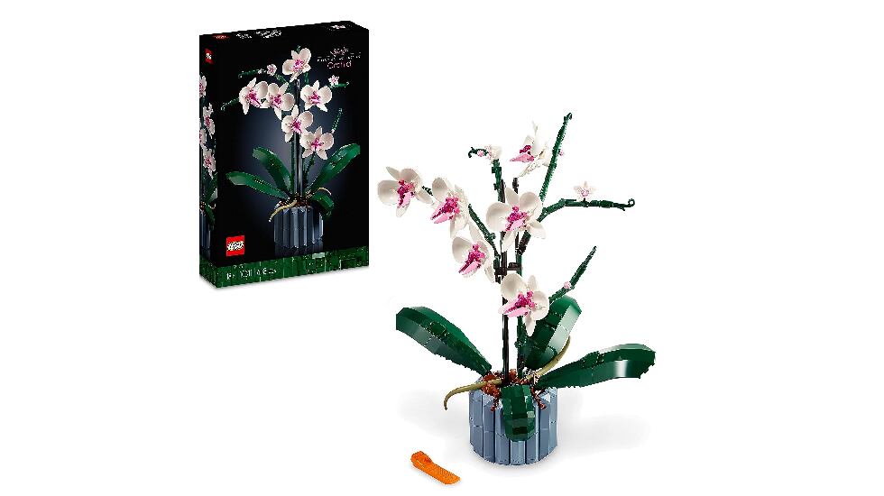 Esta orquídea de Lego puede adquirirse en Amazon. LEGO.