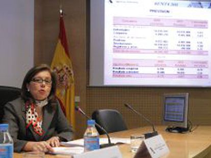 La exdirectora general de la Agencia Tributaria, Beatriz Viana Miguel, el 10 de abril de 2012.