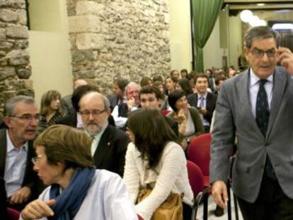 El presidente de Kutxabank, Mario Fern&aacute;ndez, ayer en Vitoria.