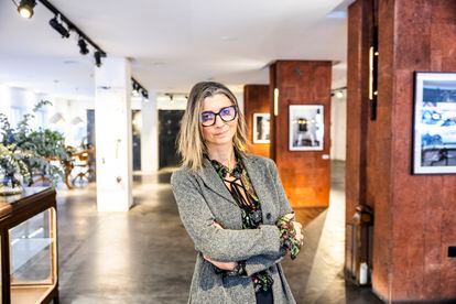 Francesca Albanese, el jueves en Madrid, minutos antes de la entrevista.