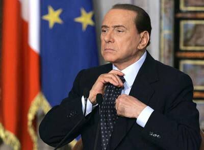 El primer ministro italiano,  Silvio Berlusconi.