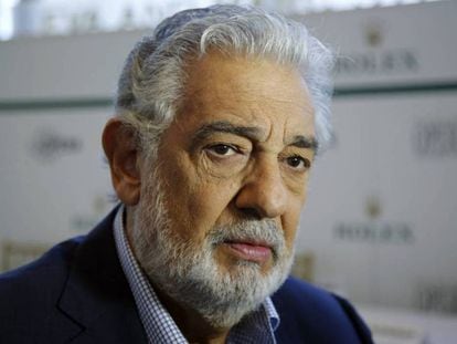 Plácido Domingo, en la Ópera de Los Ángeles en 2014.