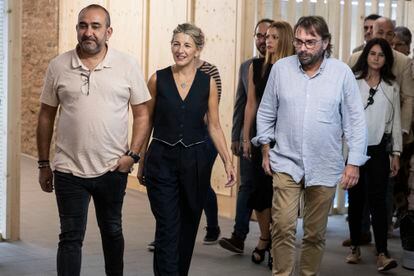 CC OO y UGT de Cataluña muestran su apoyo a Yolanda Díaz para aprobar la amnistía de los encausados del ‘procés’