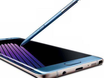 El Samsung Galaxy Note 7 en una nueva imagen con su S Pen sumergible