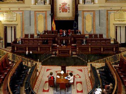 Imagen del hemiciclo del Congreso de los Diputados.