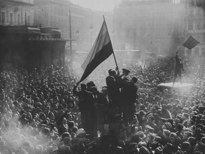 Celebración de la proclamación de la II República el 14 de abril de 1931.