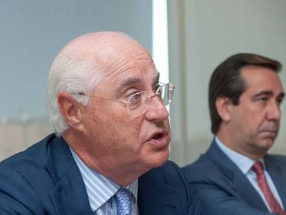 Rafael Miranda, presidente de Acerinox y Bernardo Vel&aacute;zquez, consejero delegado