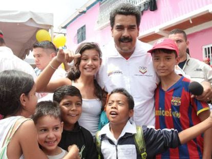 Maduro en San Crist&oacute;bal, Venezuela, este viernes.