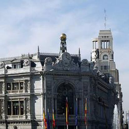 Fachada de la sede del Banco de España en Madrid.
