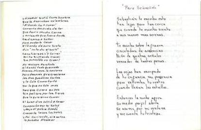 "Para Sebastián", uno de los poemas del Cuaderno de Rawson