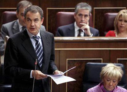 El presidente, durante la sesión de control al Gobierno.