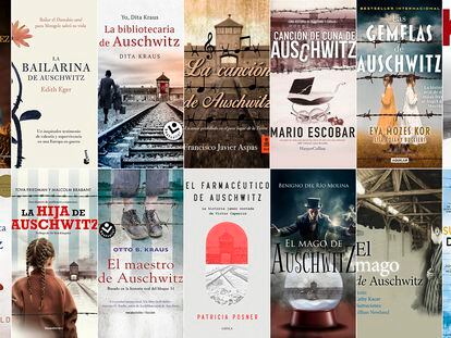 Combo de libros con temática Auschwitz.