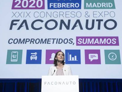 Reyes Maroto, ministra de Industria, Comercio y Turismo, en el Congreso & Expo de Faconauto