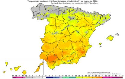 Altas temperaturas España