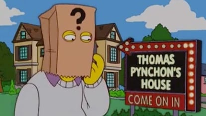 Thomas Pynchon, dibujado en 'Los Simpsons'.