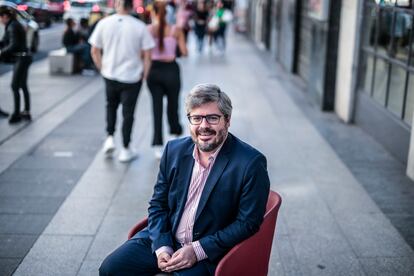 Fran Hervías, ex secretario de organización de Ciudadanos y exasesor del PP, el pasado martes en la Gran Vía de Madrid.