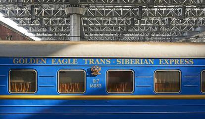 Vagón del tren de lujo Golden Eagle.